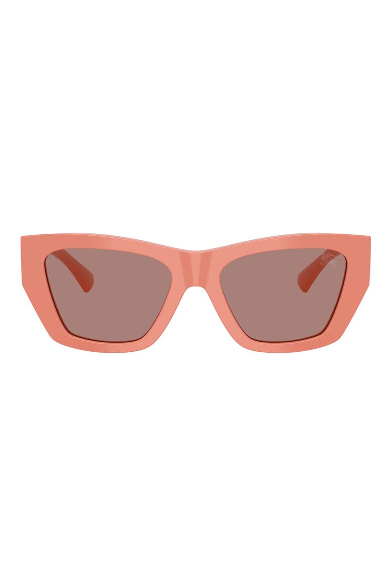 54mm Cat Eye Sunglasses, Main, color, PINK / LIGHT BROWN
