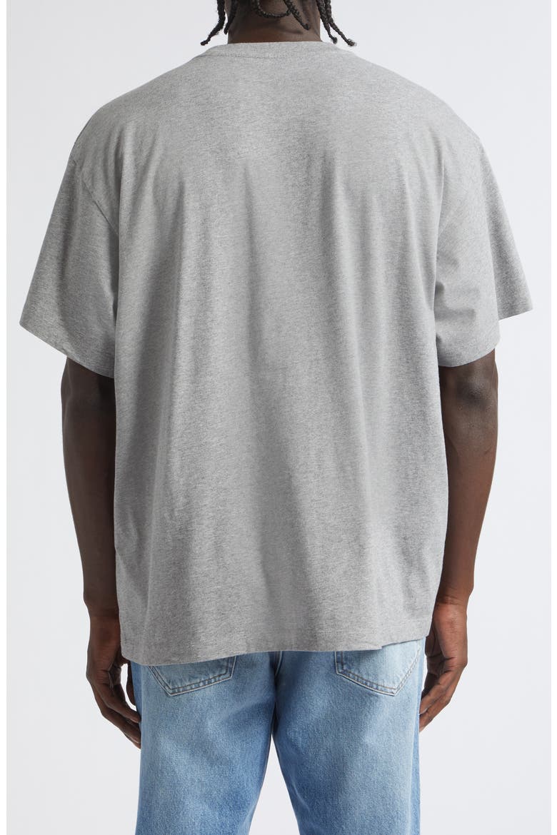 Oversize Numeric Cotton T-Shirt, Alternate, color, LIGHT GREY MELANGE
