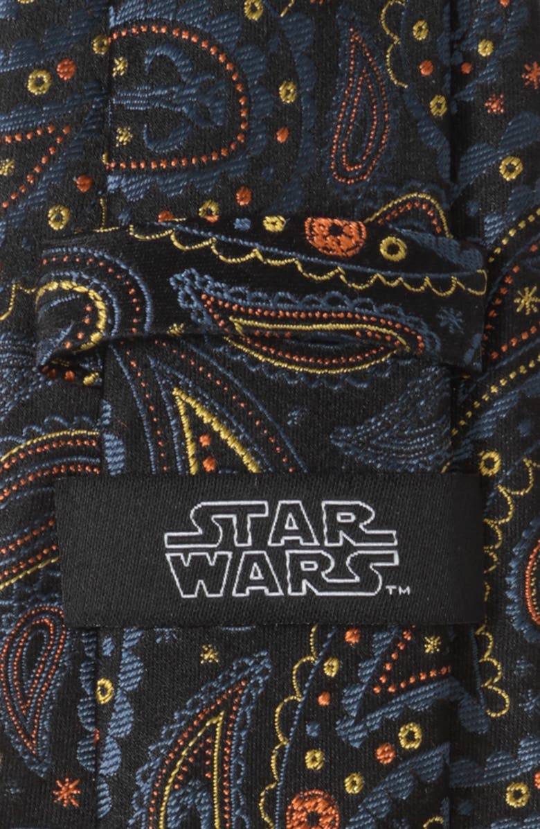 Cufflinks, Inc. Star Wars<sup>™</sup> Mandalorian Black Paisley Silk Tie, Alternate, color, Multi