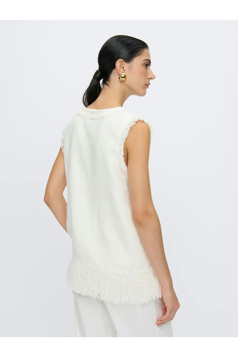 COMPORTA Fringe top, Alternate, color, White