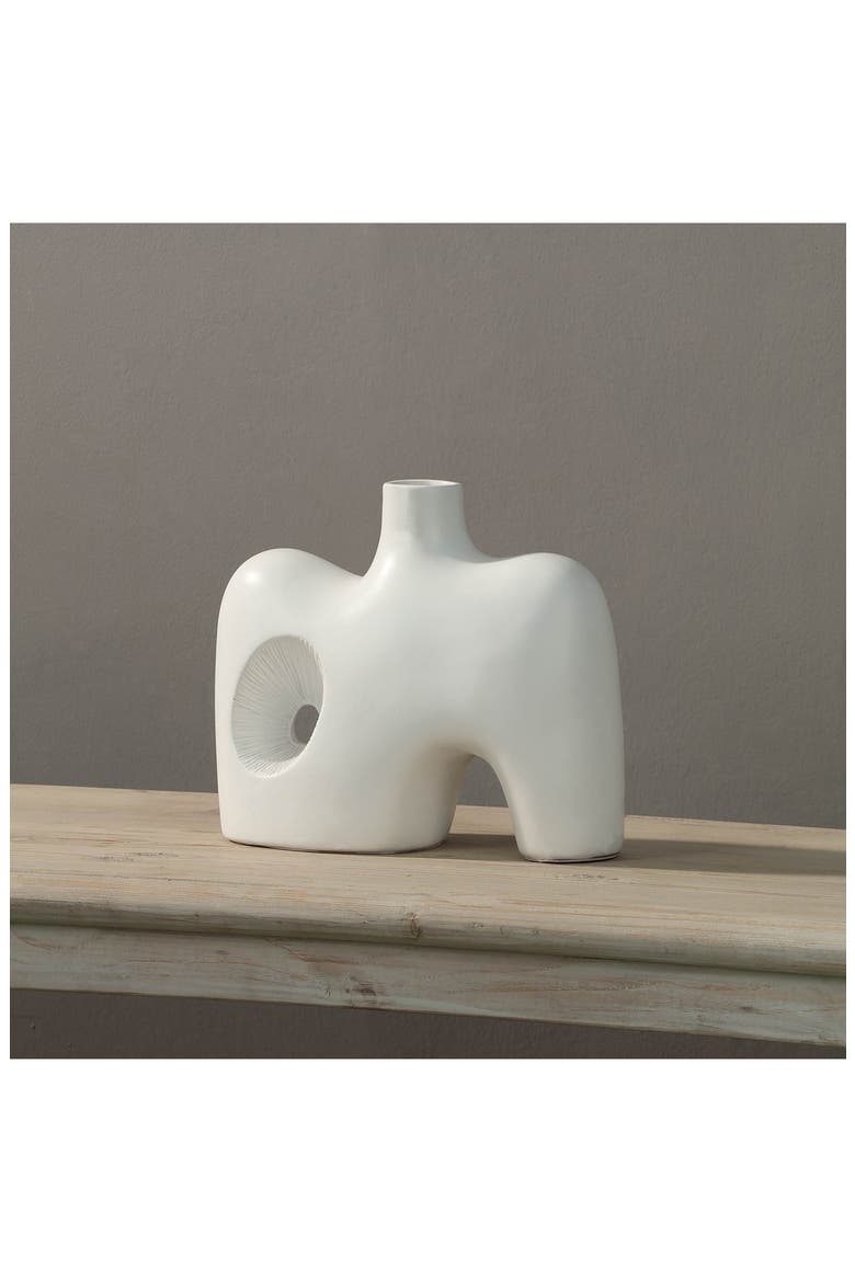 Mariner Decorative Ceramic Vase, Alternate, color, OFF-WHITE