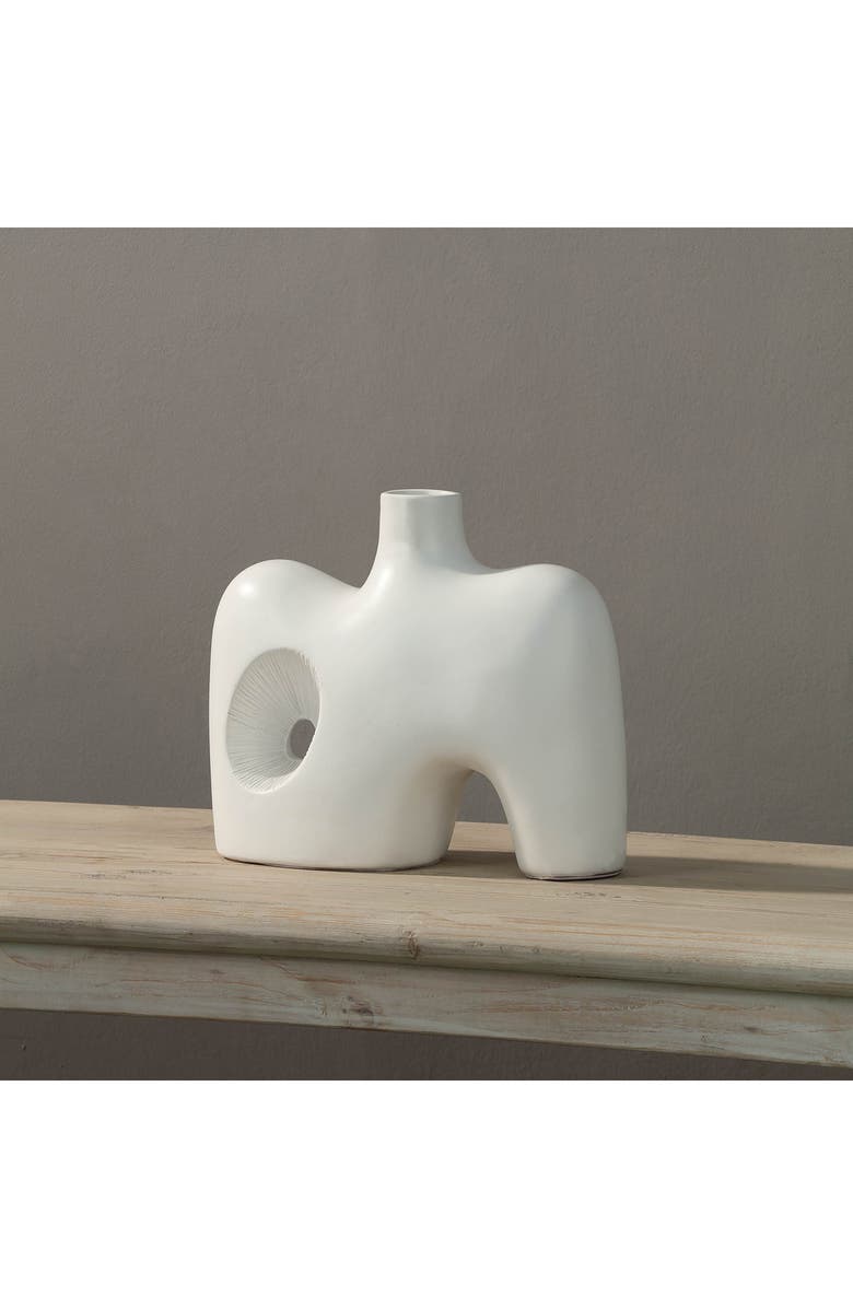 Renwil Mariner Decorative Ceramic Vase, Alternate, color, Off-White