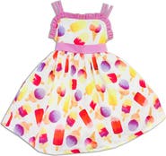 JOE-ELLA Kids' Ice Cream Print Dress