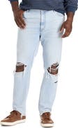 True Nation by DXL Big & Tall Destructed Dual Denim Tapered-Fit Jeans