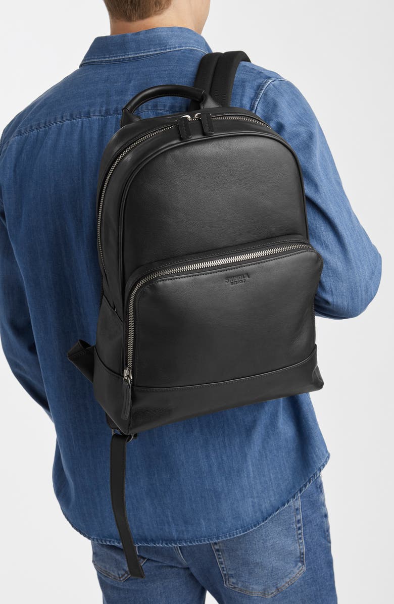 Shinola Fulton Leather Backpack, Alternate, color,
