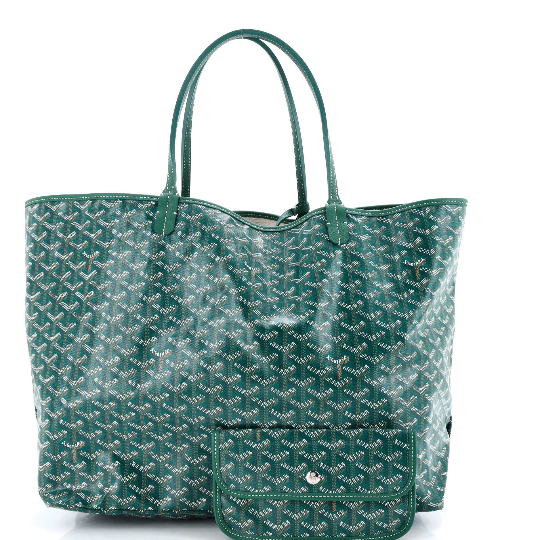 Pre-Owned Goyard Saint Louis Tote Coated Canvas GM, Alternate, color, Green