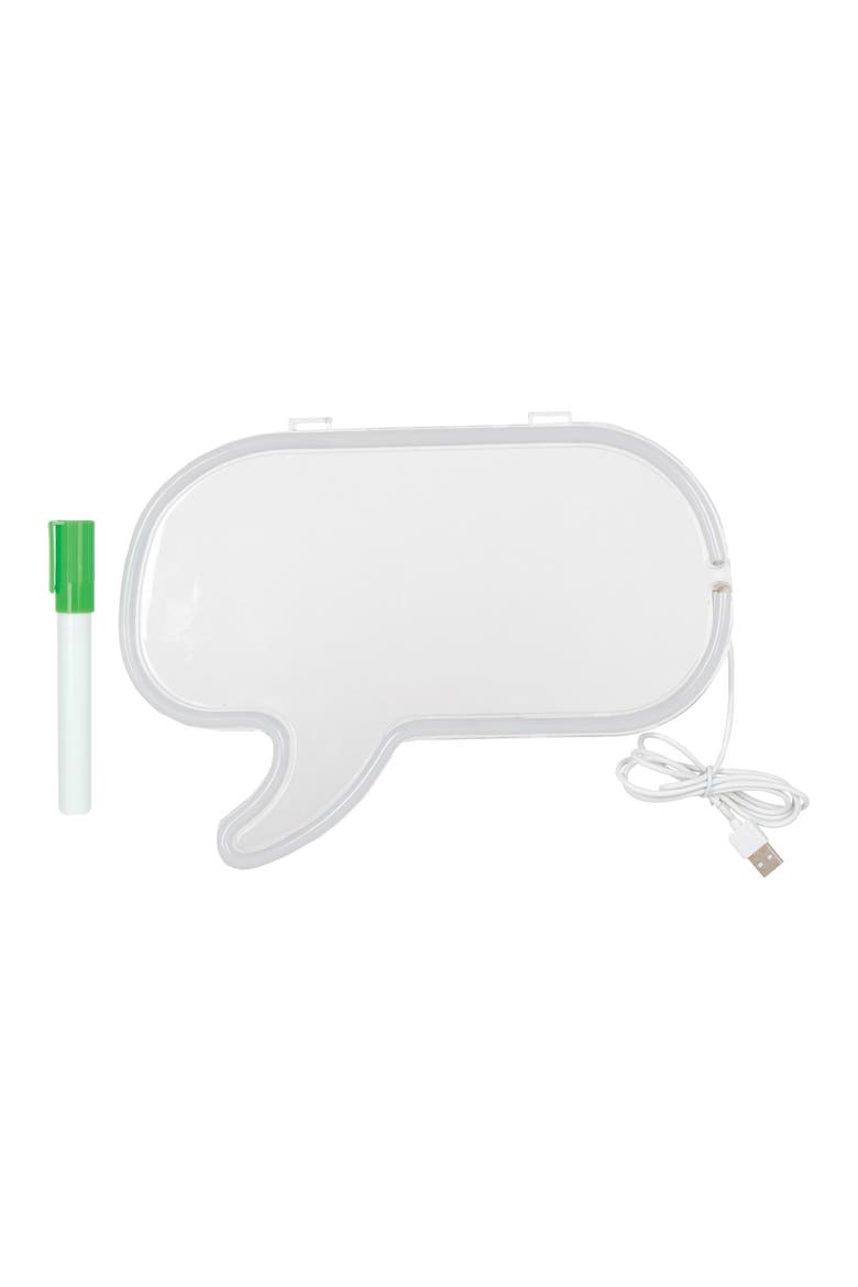 Neon Speech Bubble Frame, Alternate, color, MULTI