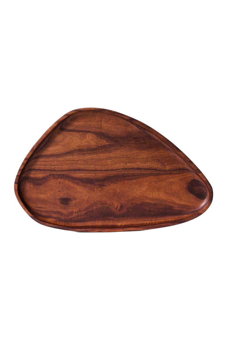 Wooden Leaf Tray, Alternate, color, Granadillo