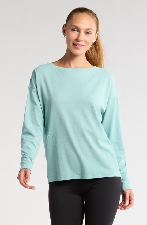 Textured Equilibrium Long Sleeve T-Shirt