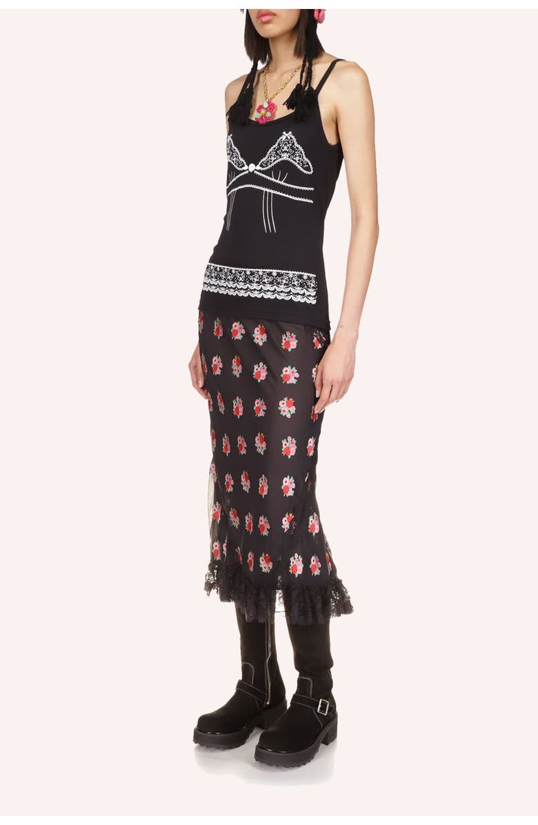 Anna Sui Lingerie Printed Tank Top, Alternate, color, 