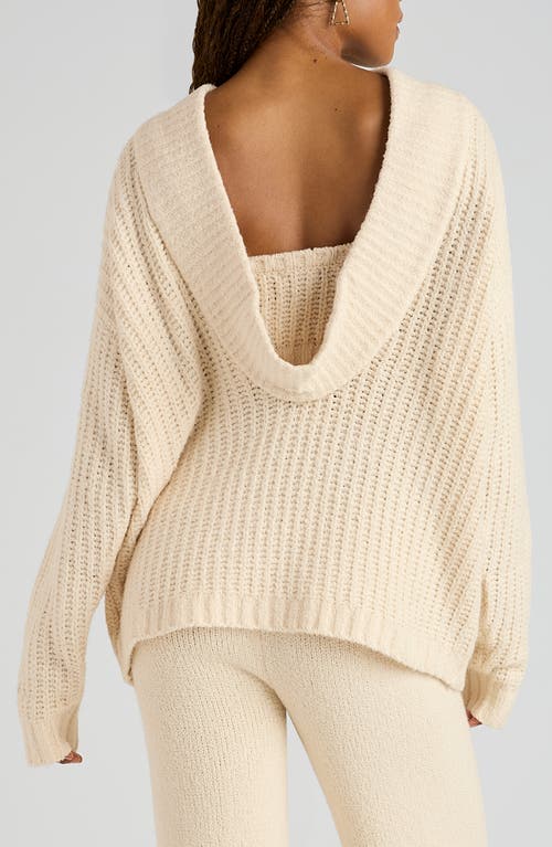 Florence By Mills Open Back Reversible Sweater In Neutral