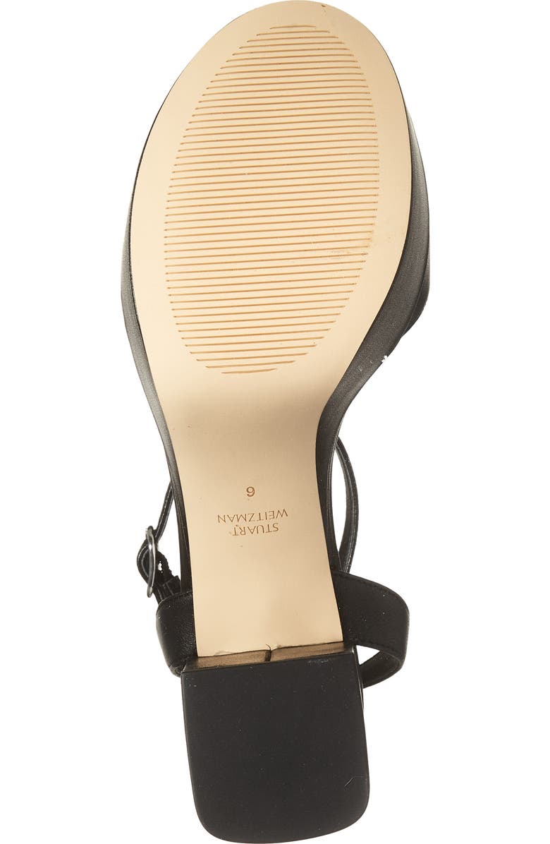 Stuart Weitzman Gala Mid Platform Sandal, Alternate, color, Black