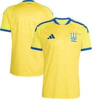 adidas Men's adidas Yellow Ukraine National Team FIFA x World Cup 2026 Home Replica Jersey