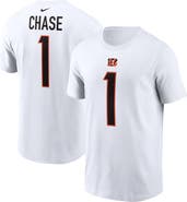Nike Men's Nike Ja'Marr Chase White Cincinnati Bengals Player Name & Number T-Shirt