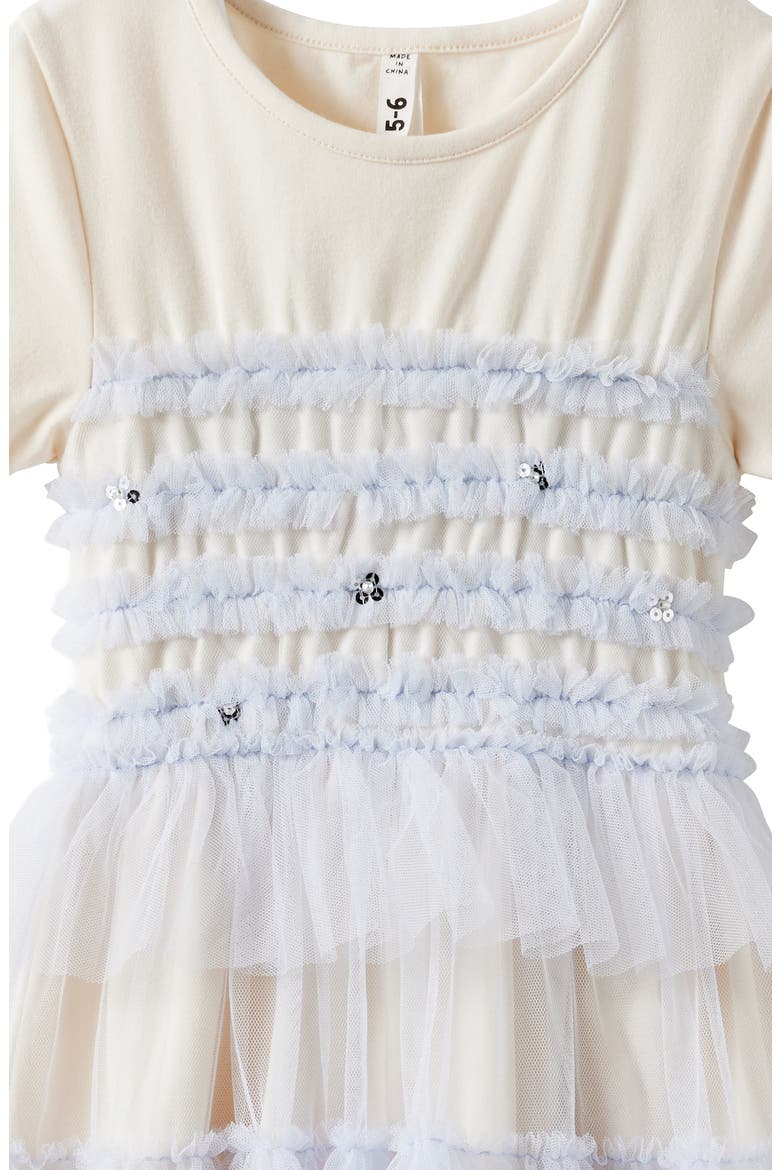 Kid's Katelyn Dress Up Dress, Alternate, color, Dark Vanilla Ice Blue