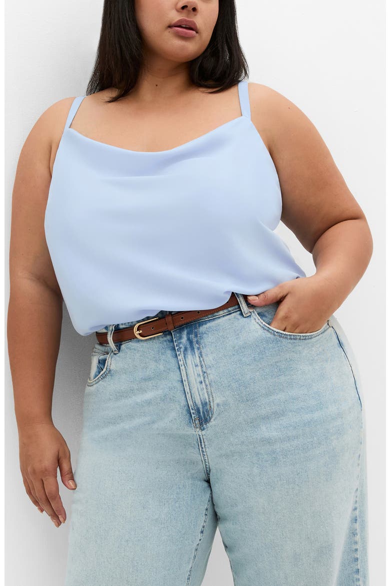 Cowl Neck Camisole, Main, color, SKY BLUE