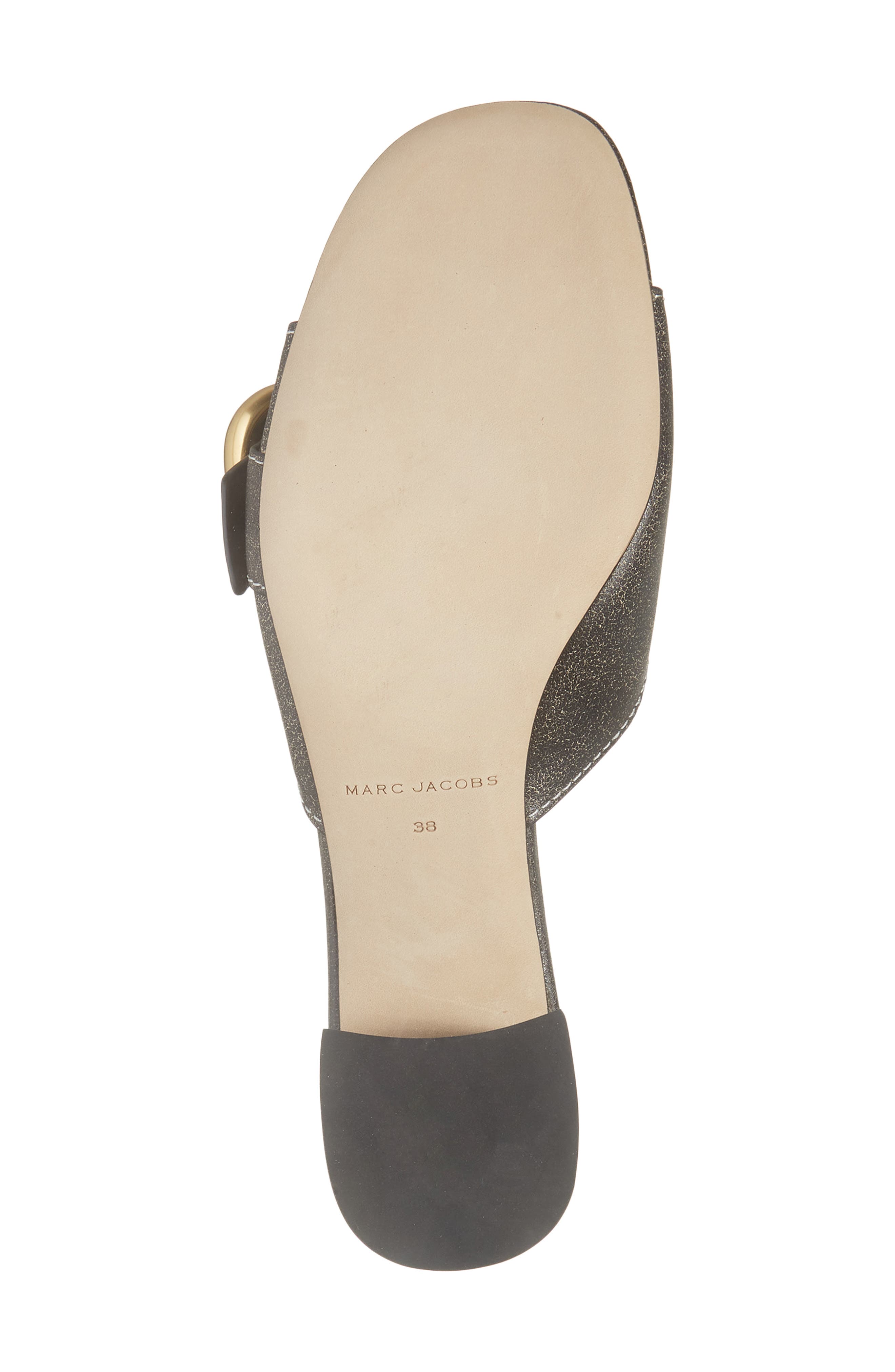 Marc Jacobs The Doll Buckle Slide Sandal, Alternate, color, Black