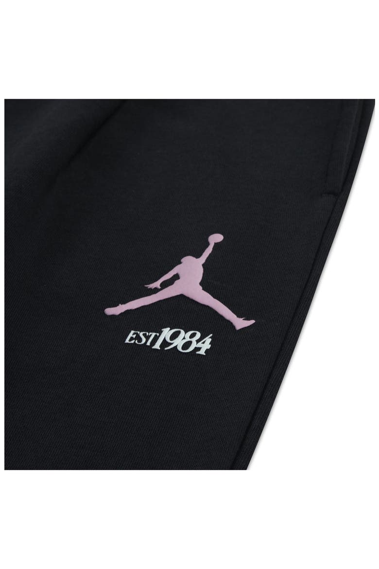 Kids' Jumpman Club Pleated Fleece Sweatpants, Alternate, color, OFF NOIR