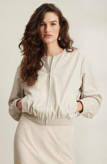 Suede Bomber Jacket