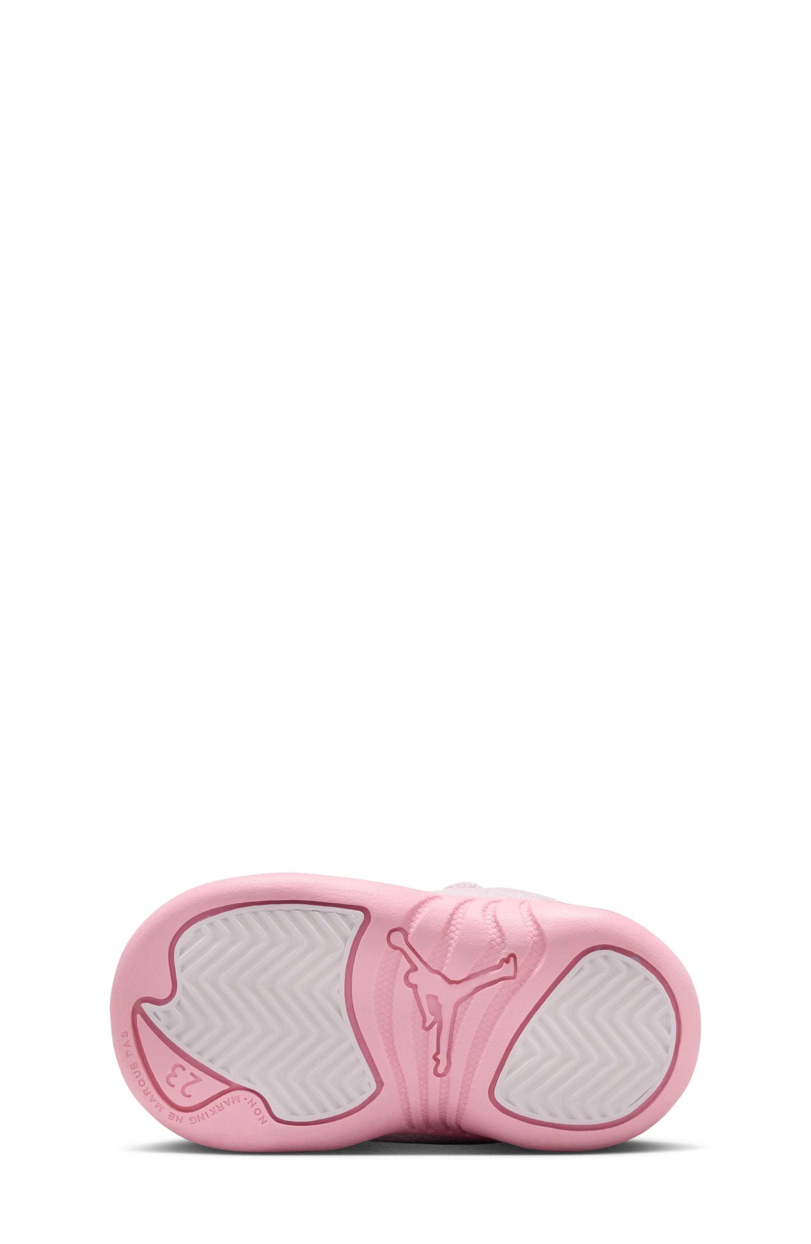 Jordan Kids' Air Jordan 12 Retro Basketball Shoe, Alternate, color, Pearl Pink / Medium Soft Pink