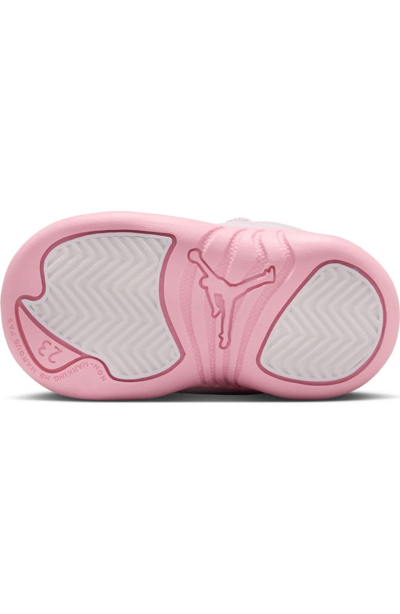 Jordan Kids' Air Jordan 12 Retro Basketball Shoe, Alternate, color, Pearl Pink / Medium Soft Pink