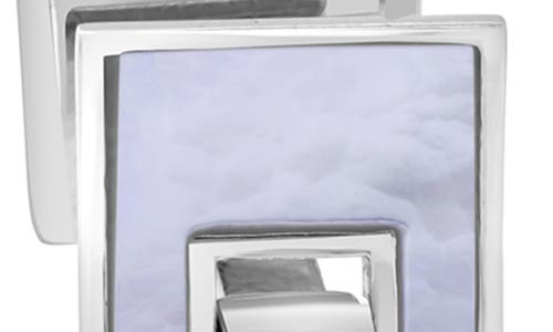 Effy Sterling Silver White Topaz Cufflinks In Silver
