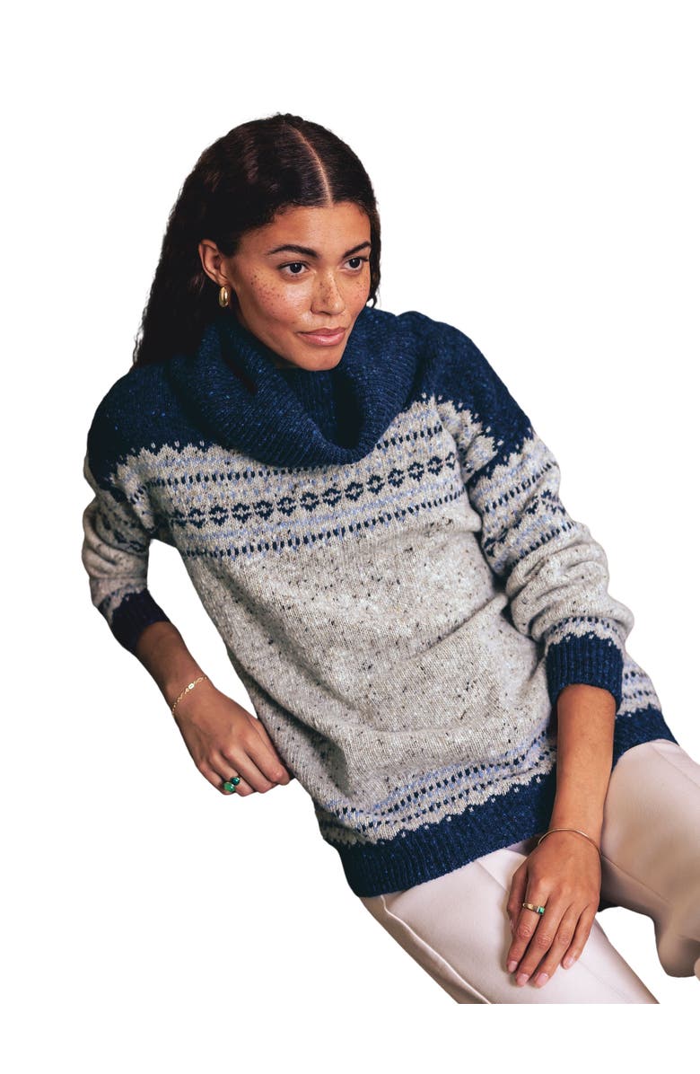 Celtic & Co. Donegal Oversized Turtleneck Sweater, Main, color,