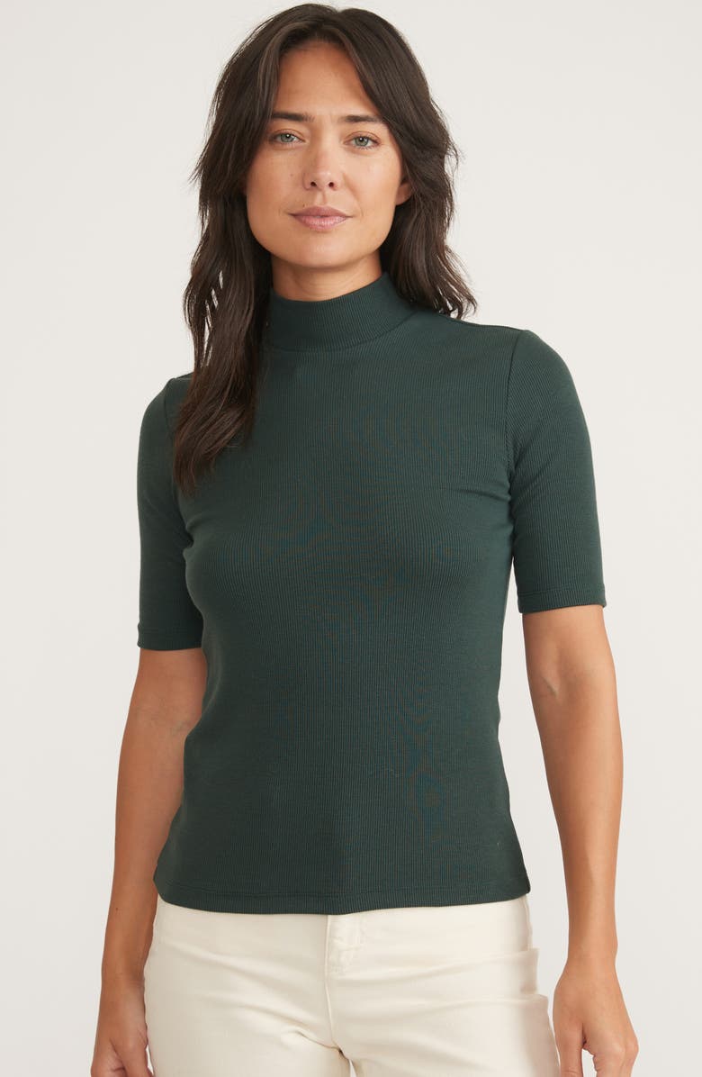Marine Layer Lexi Mock Neck Rib Top, Alternate, color,