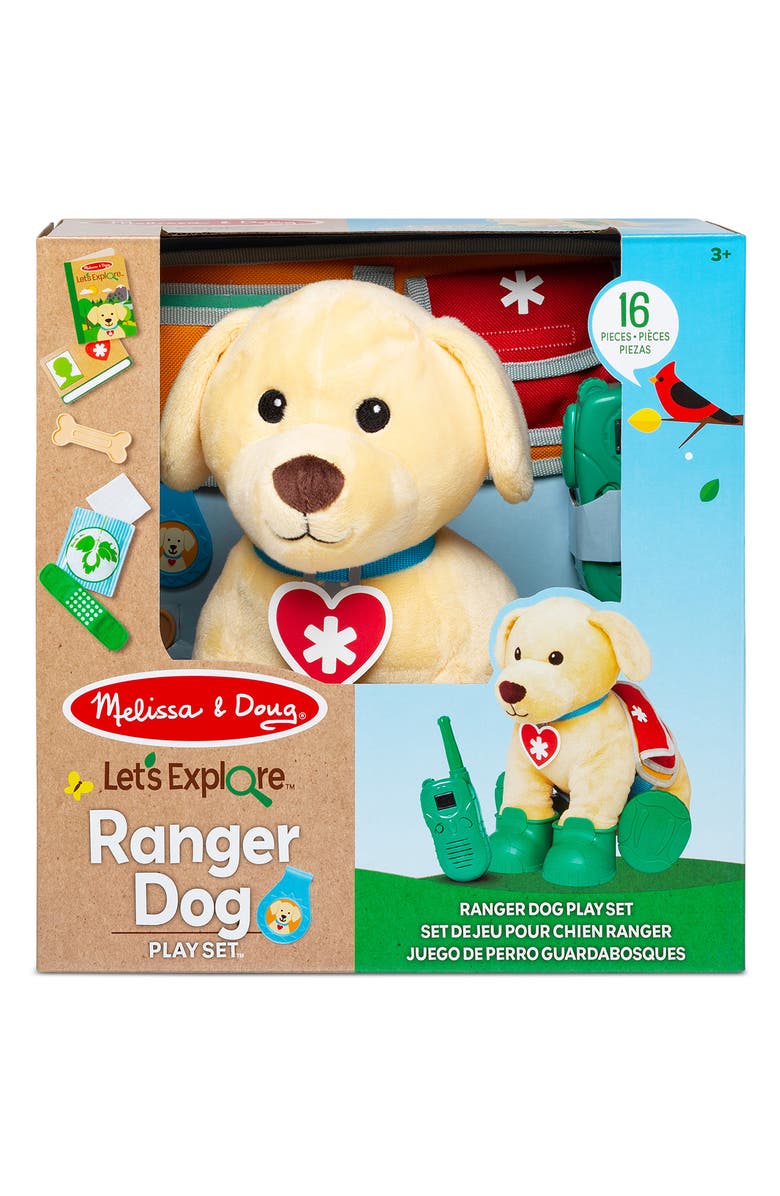 Melissa & Doug Let's Explore Ranger Dog Plush, Alternate, color,