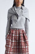 Oscar de la Renta Cashmere Sweater with Removable Scarf
