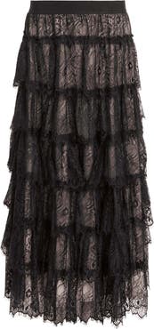 AllSaints Rory Lace Maxi Skirt