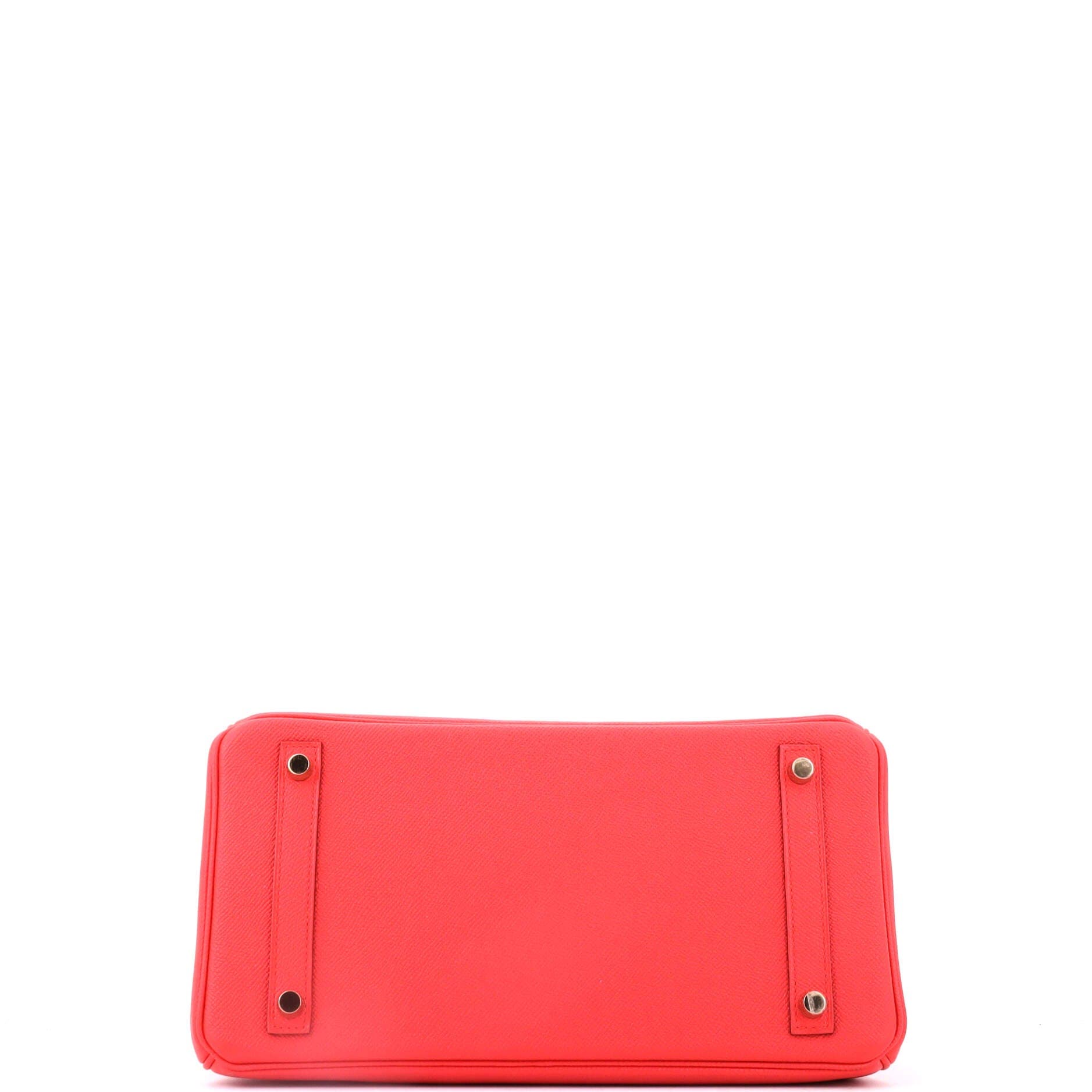Birkin Handbag Red Epsom with Gold Hardware 30, Alternate, color, Red