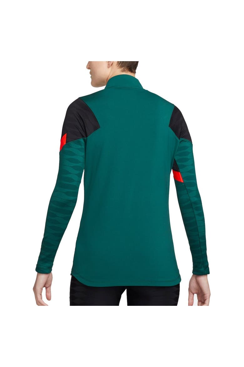 Women's Nike Teal Liverpool Strike Drill Raglan Quarter-Zip Performance Top, Alternate, color, Teal