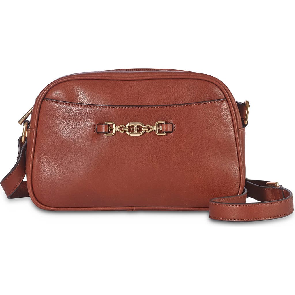 Sam Edelman Loraine Leather Camera Bag In Brown