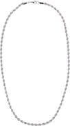 Trafalgar Barrett Braided Metal 22 Inch Long Necklace