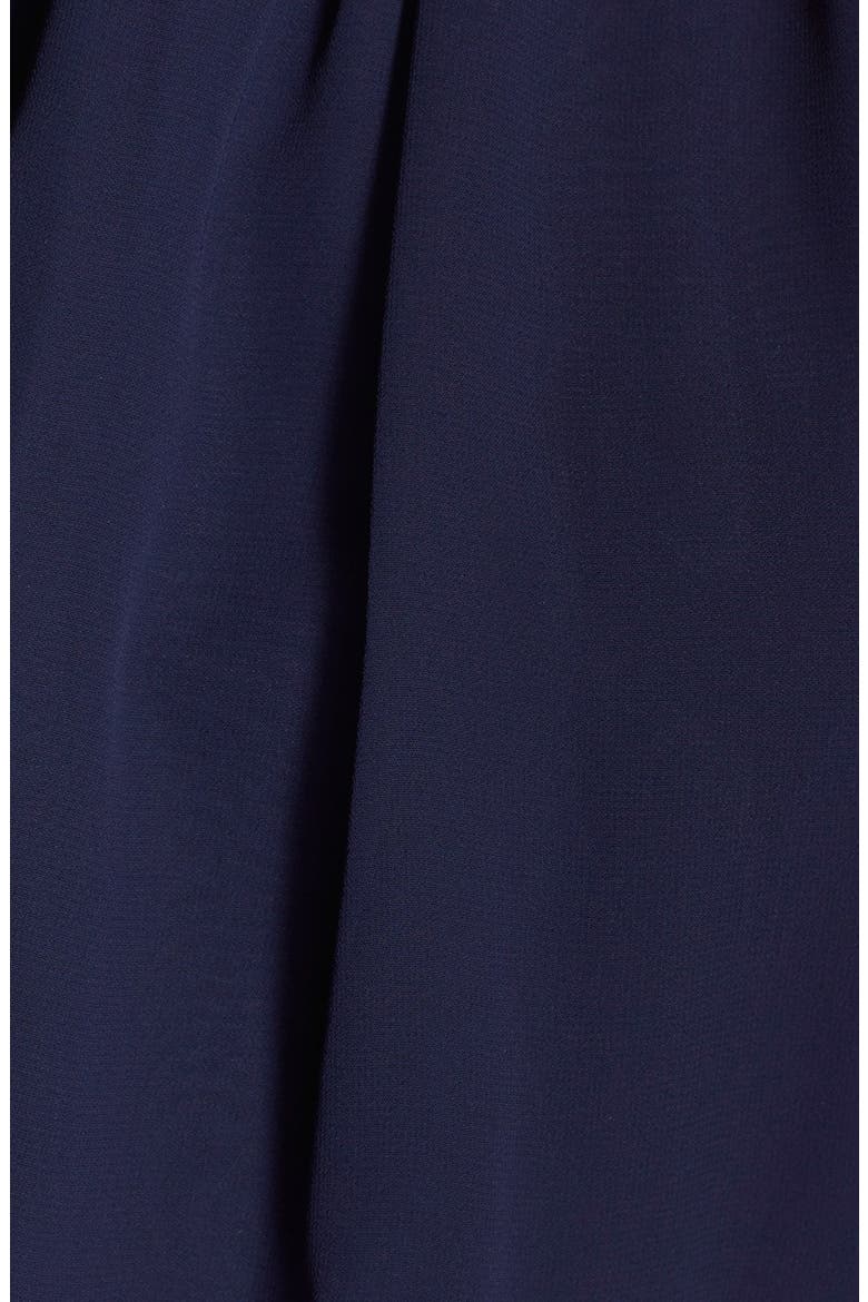 Halter Chiffon Blouson Jumpsuit, Alternate, color, NAVY