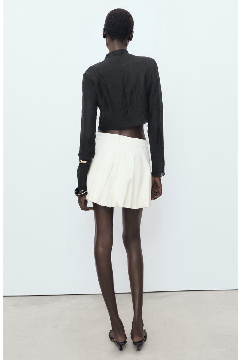 Semisheer Top, Alternate, color, BLACK