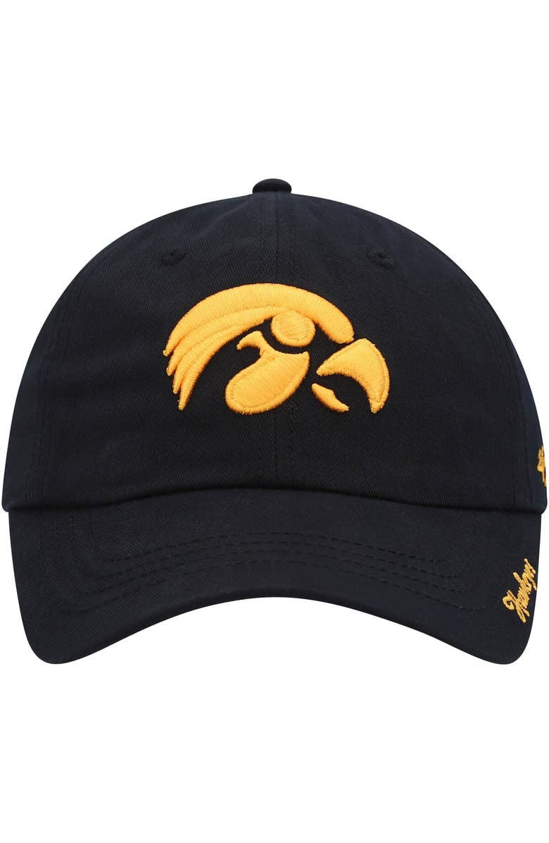 '47 Women's '47 Black Iowa Hawkeyes Miata Clean Up Logo Adjustable Hat, Alternate, color, Black