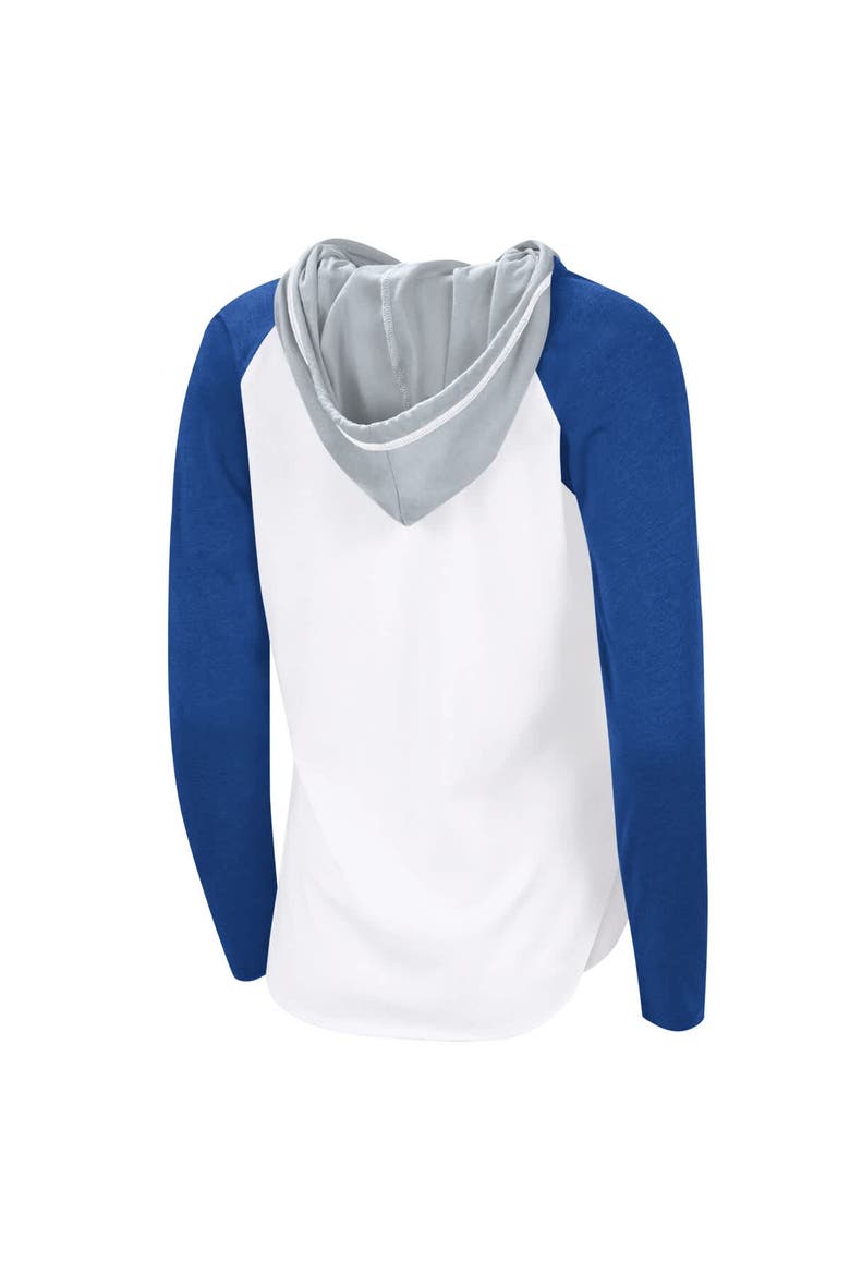 Women's G-III 4Her by Carl Banks  White Tampa Bay Lightning VIP Raglan Long Sleeve Hoodie T-Shirt, Alternate, color, White