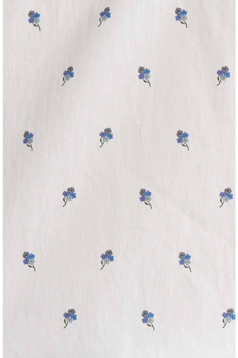 Tailored Fit Floral Organic Cotton Dress Shirt, Alternate, color, WHITE