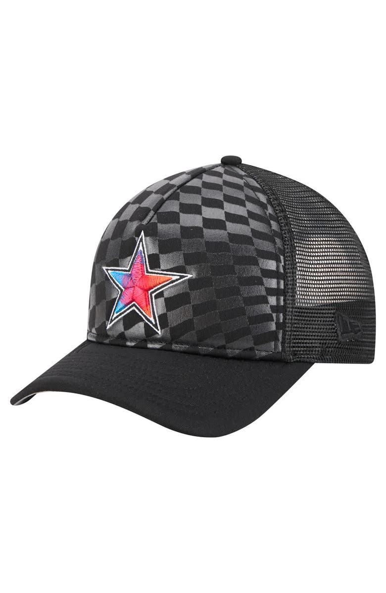 New Era Men's New Era  Black Dallas Cowboys Gradient 9FORTY Adjustable Hat, Main, color, Black