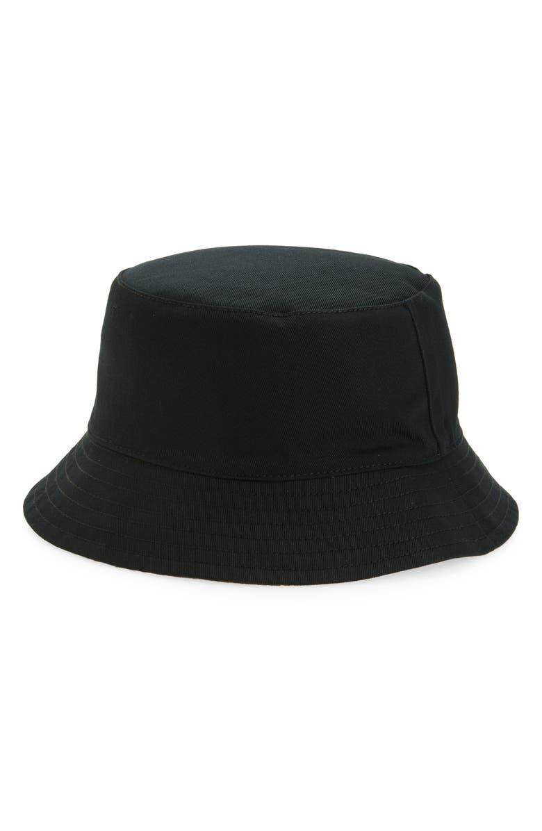 Palm Angels Logo Bucket Hat, Alternate, color, Black