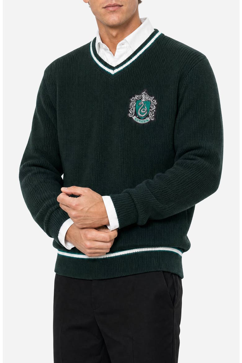 Harry Potter Slytherin Sweater, Main, color, GREEN