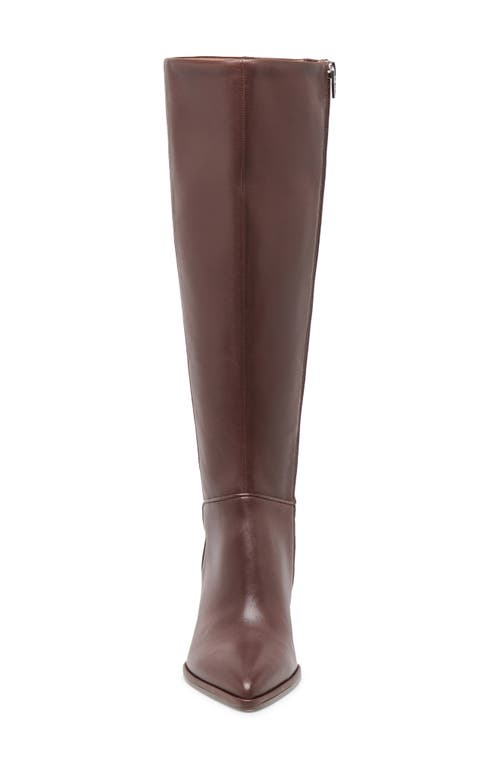 Dolce Vita Aldy Pointed Toe Knee High Boot In Brown