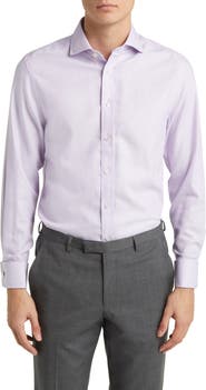 Charles Tyrwhitt Non-Iron Clifton Weave Cutaway Slim Fit Shirt Double Cuff