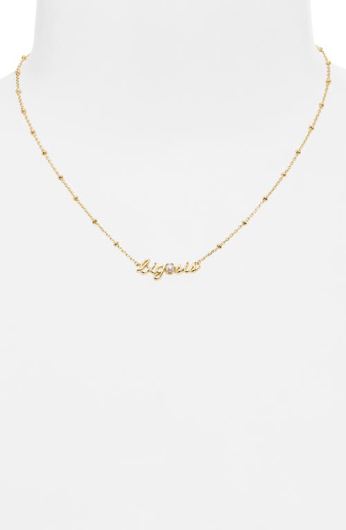 Kendra Scott Lil Sis Freshwater Pearl Pendant Necklace In Gold