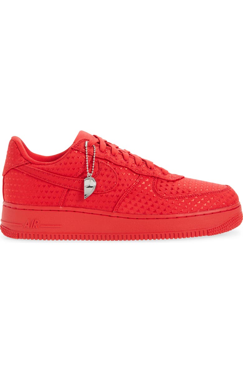 Nike Air Force 1 Retro Basketball Sneaker, Alternate, color, University Red/ Red/ Black