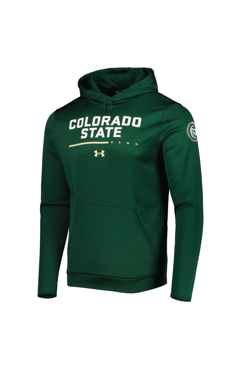 Under Armour Men's Under Armour Green Colorado State Rams Wordmark Pullover Hoodie, Alternate, color,