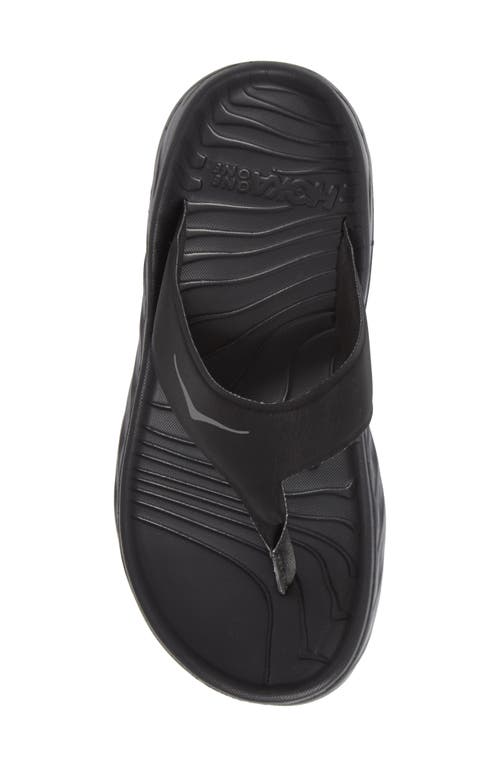 Hoka Gender Inclusive Ora Recovery Flip Flop In Black