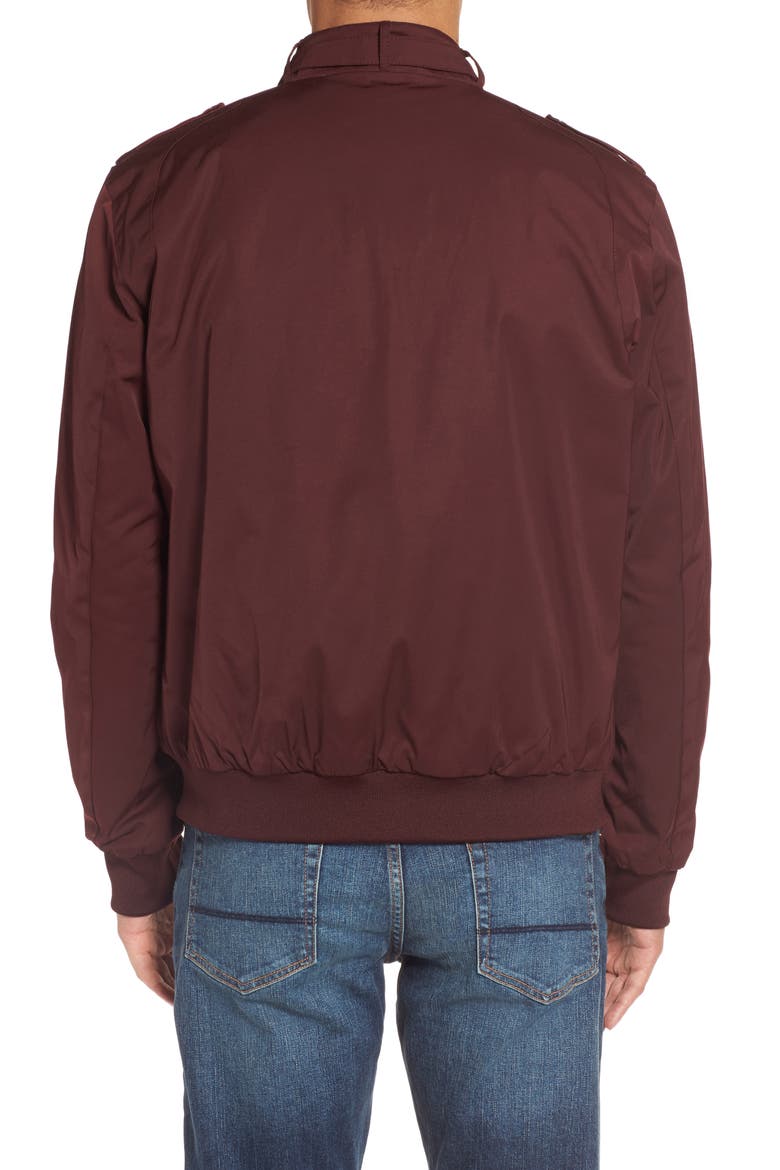 Men's Heavy Iconic Racer Quilted Lining Jacket, Alternate, color, BURGUNDY